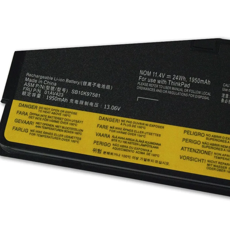 New 11.4V 1950mAh Battery 01AV423 For Lenovo ThinkPad T580 T470 T570 T480 A485 P52S TP25 Series 01AV425 01AV424 01AV490 01AV452