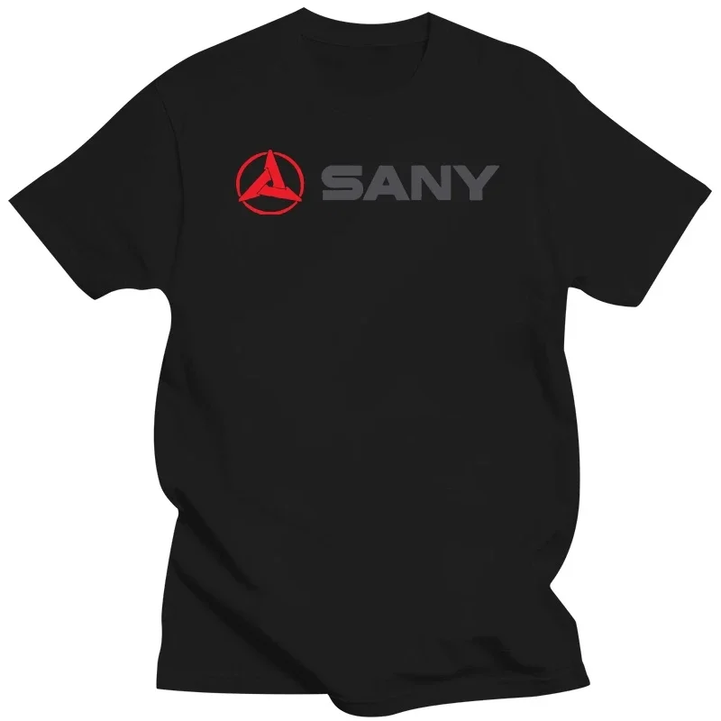 2-24Sany logo horizontal white Tee-Shirt male fashion Casual short sleeve top MAN T-SHIRT summer male tee-shirt graphic t shirts