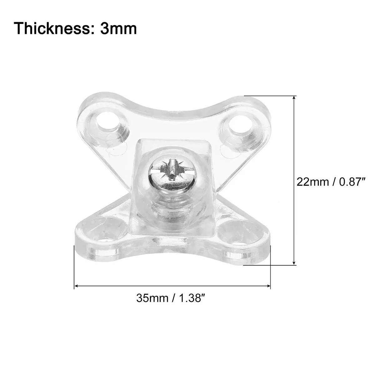 1/5/10/20/50Pc Clear Removable Corner Bracket Brace Combination Butterfly Stand Code L Shape Corner Protector Brace Right Angles