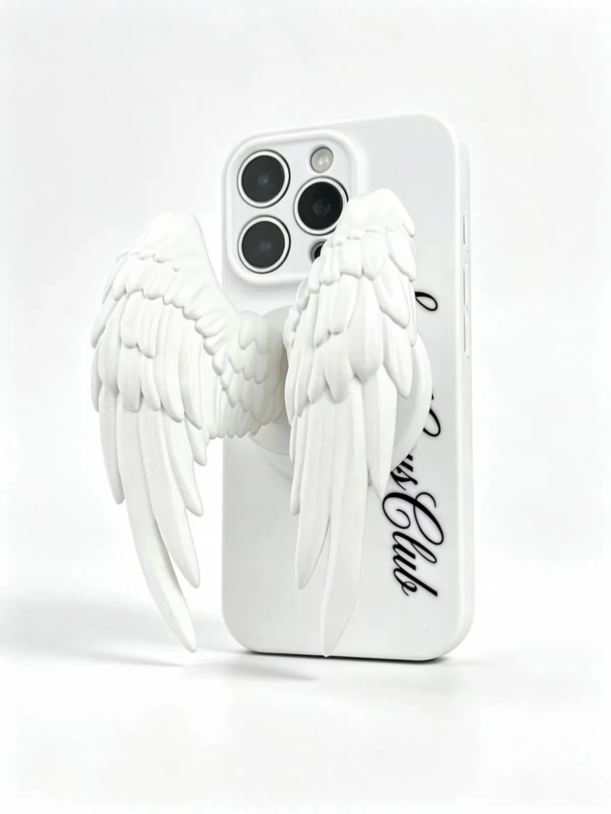 Moire Rave Magnetic Phone Airbag Stand, Angel Wings Design Holder.