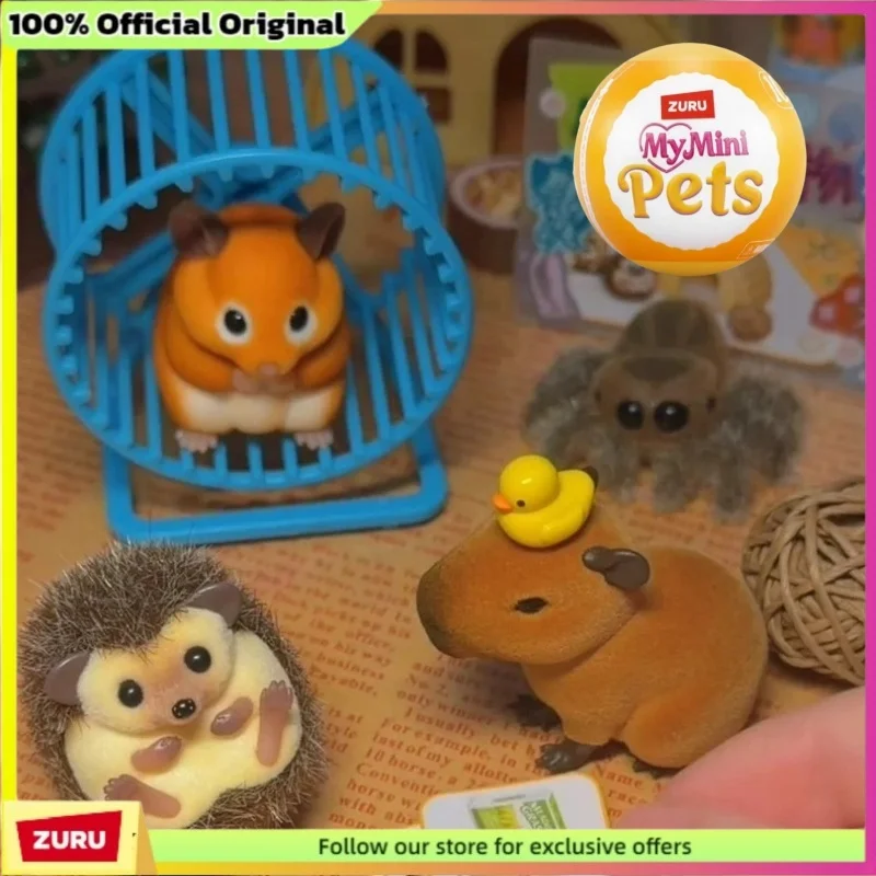 In Stock ZURU My Mini Pets Blind Box Hedgehog Figure Toy With Accessories For Collector Pet Enthusiast Surprise Ball Collectible