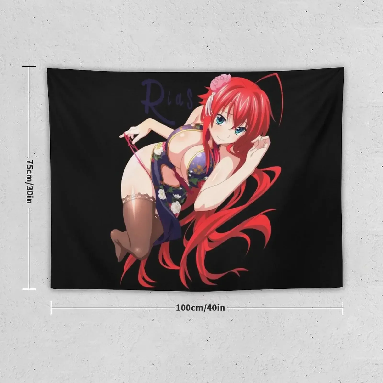 Rias Gremory Oppai Ecchi (High School DxD) Classic . Tapestry Decoration For Bedroom Home And Comfort Decor Tapestry