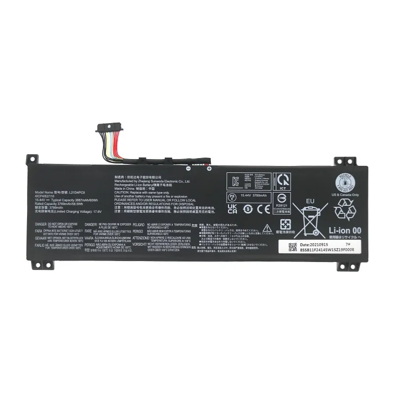 L21M4PC1 L21M4PC0 L21C4PC0 L21D4PC0 Laptop Battery Lenovo Legion Y7000P R7000P R9000P Y9000P 2022 for IdeaPad Gaming 3 15IAH7