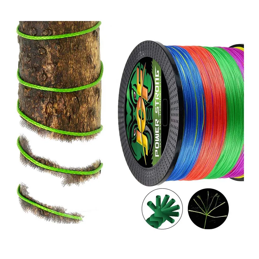 JOF 12 Stränge Angelschnüre 500 M/100 M/300/1000 M Japan Geflochtene PE Starke Karpfen Draht Multifilament Langlebig Meer Salzwasser Pesca – Detail 4
