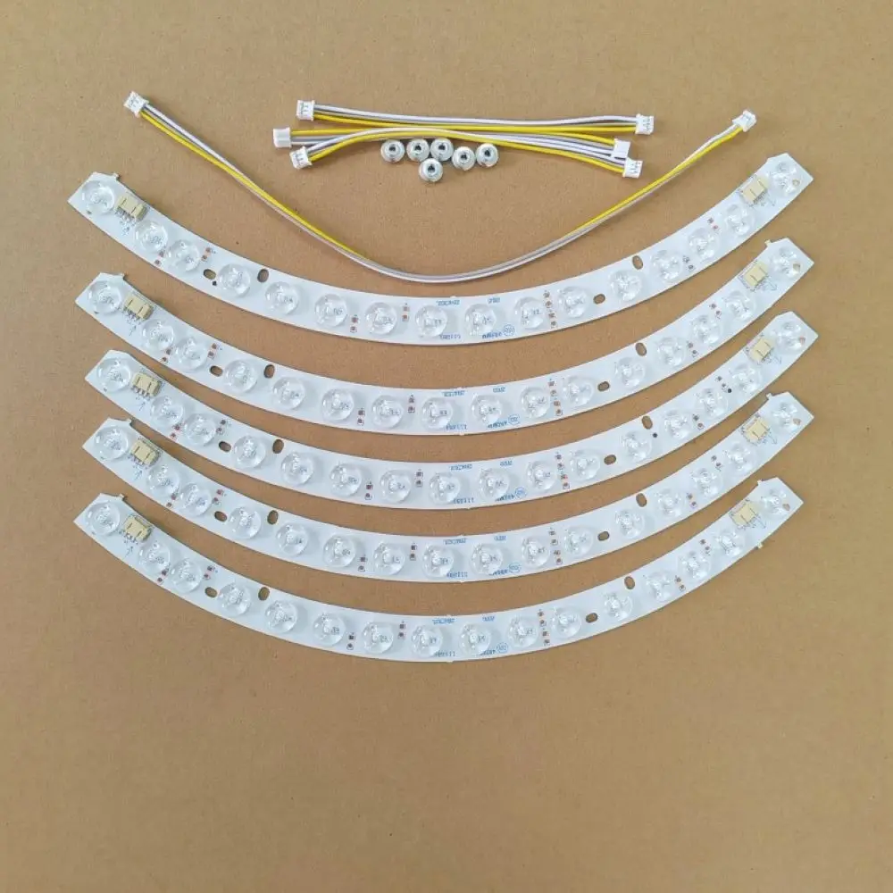 LED Module Light Board For Ceiling Fan Lamp Curved Lens Strip High Output Replacement Source Dimmable Interior Lighting