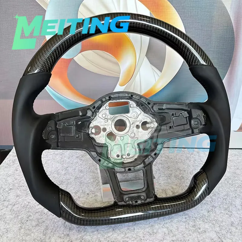 Suitable for Volkswagen Golf MK7 7.5 GTI GTD GTE R 2013-2020 Polo GTI carbon fiber steering wheel with paddle shifters support