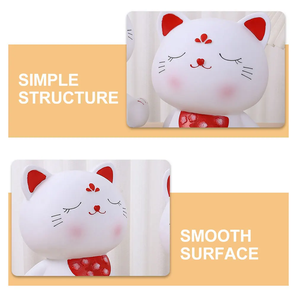

Cat-shaped Money Pot Cute Saving Bank Unbreakable Jar Desktop Coin Container Piggy