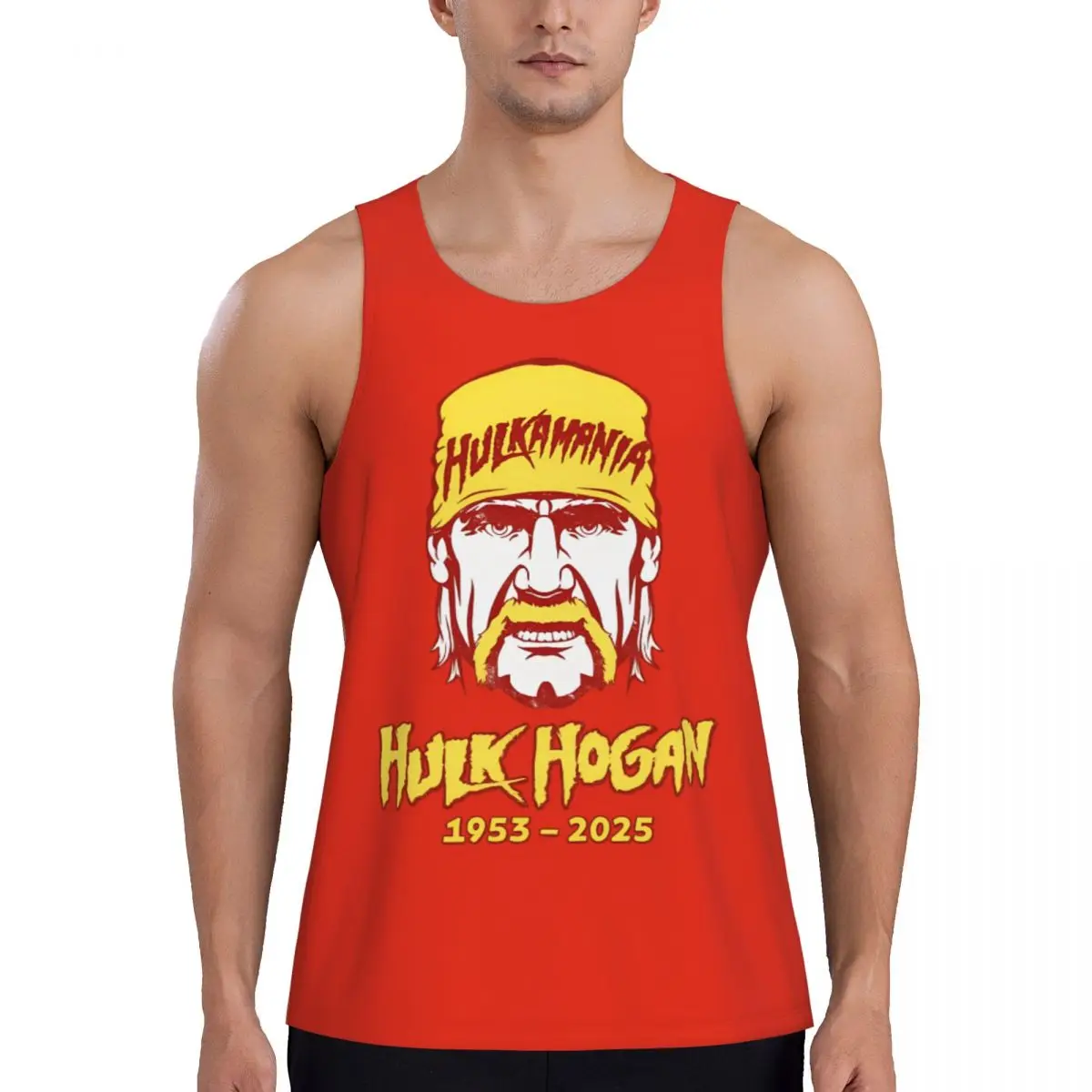 

Hulkamania In Memory Hulk Hogan Hulkamania Forever Бодибилдинг Быстросохнущая майка Жилет Мужская рубашка без рукавов Одежда для спортзала и фитнеса