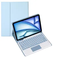 Multi-Language Bluetooth Round Keycap Keyboard Case with Mouse for Samsung Galaxy Tab S10 10.9inch FE SM-X520/X526 Tablet Cover