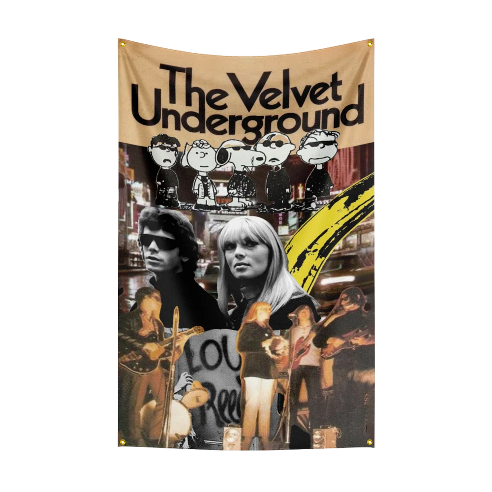 Music Band Flag for T-Th-e Ve-lvet Underground Fans Banner background decoration hanging ornament background decor hanging cloth
