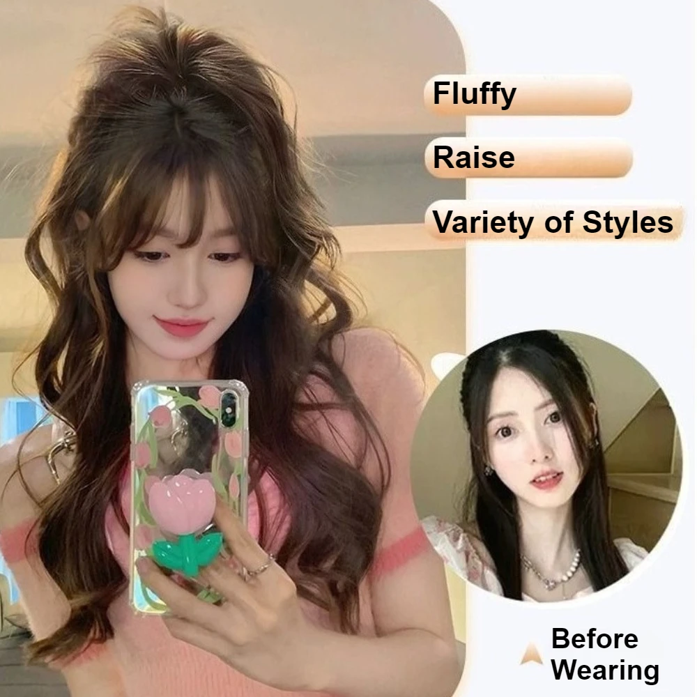 14 بوصة كليب في وصلات شعر ذيل حصان قصير مجعد الشعر ذيل حصان تمديد المظهر الطبيعي الاصطناعية هيربيسي شعر مستعار للنساء