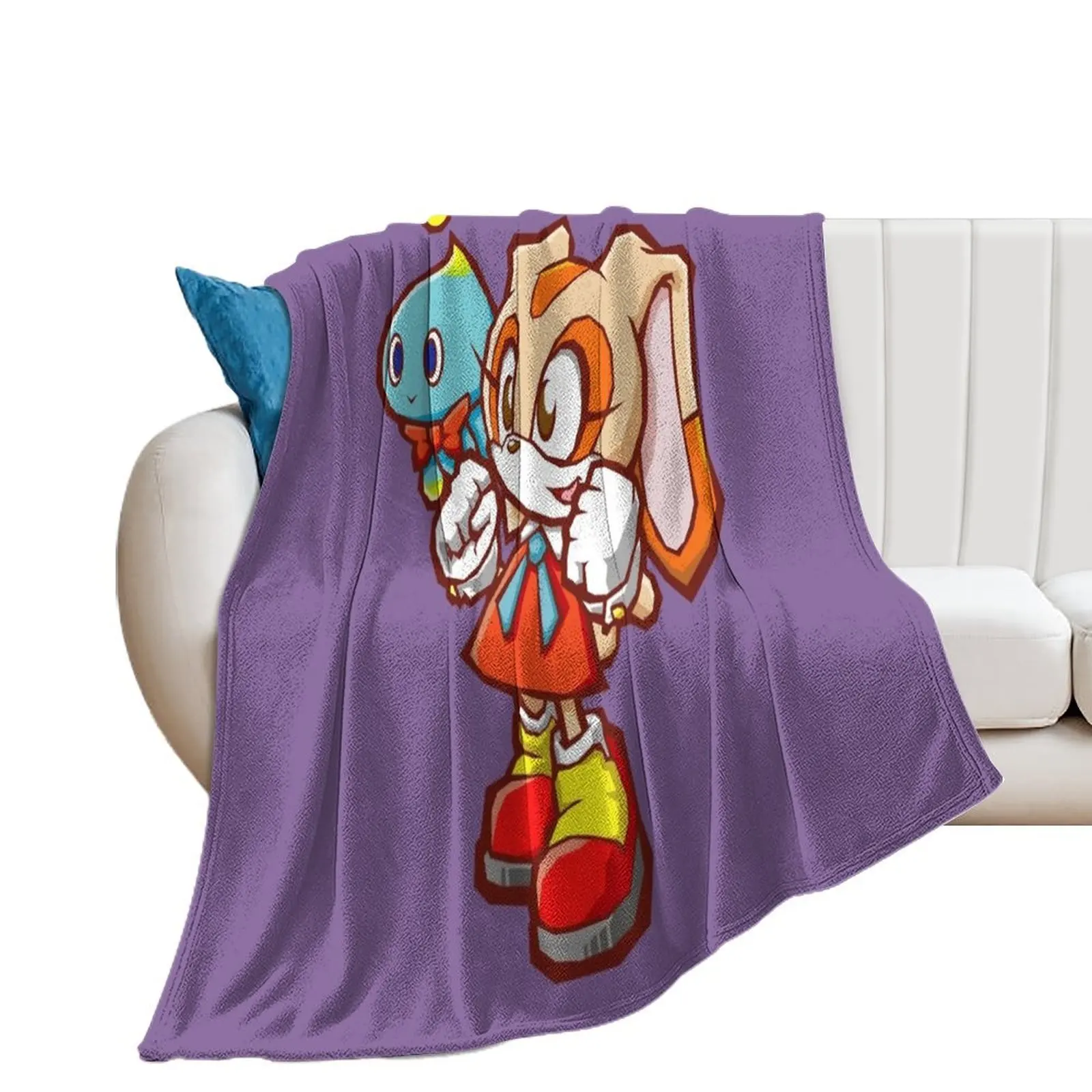 Sonic Battle - Cream The Rabbit \t \t Throw Blanket for winter sofa bed Blankets