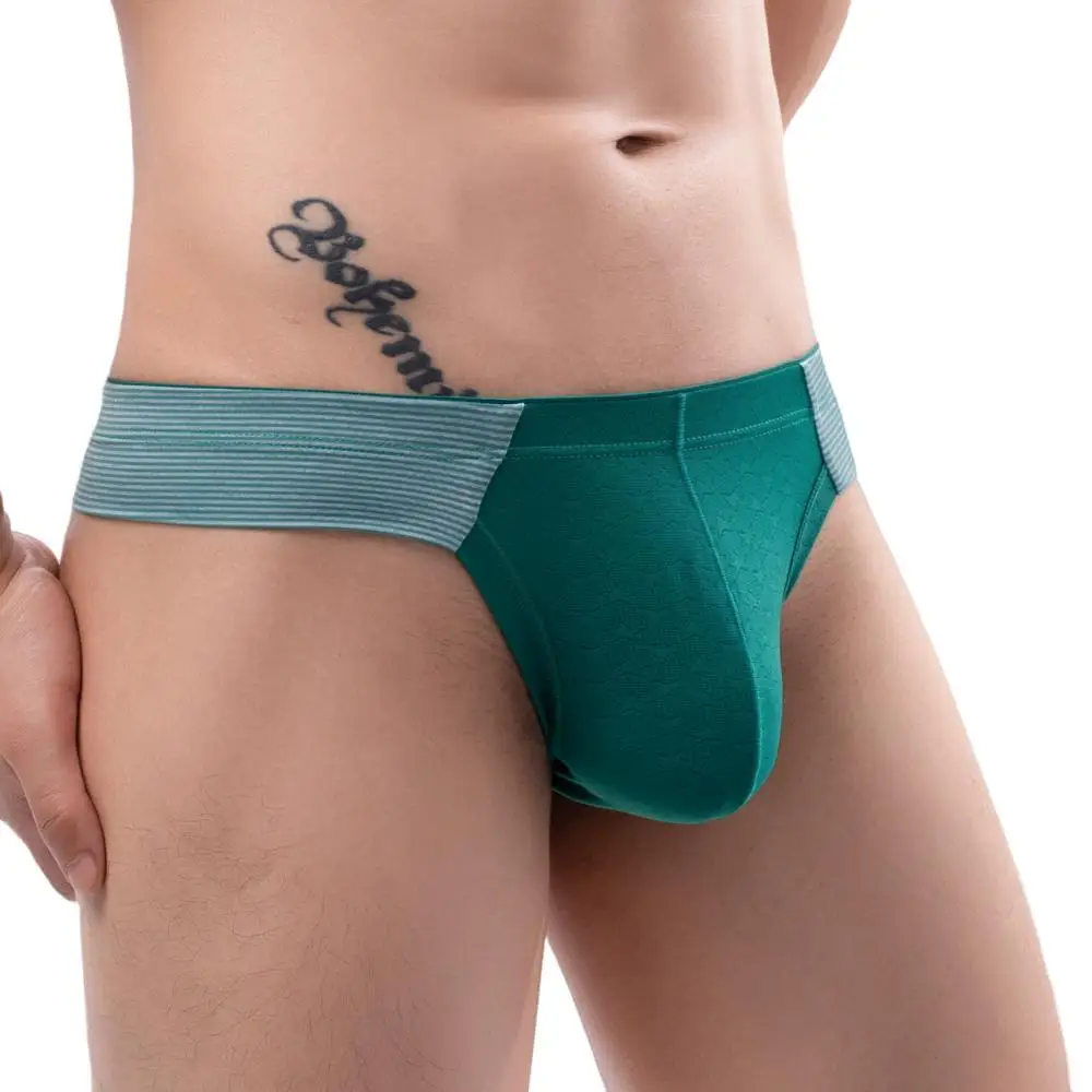 Sexy Breathable Underwear Men Briefs Thongs U convex Pouch Plus Size Underpants Briefs Men\'s Lingerie Summer Ice Silk Briefs