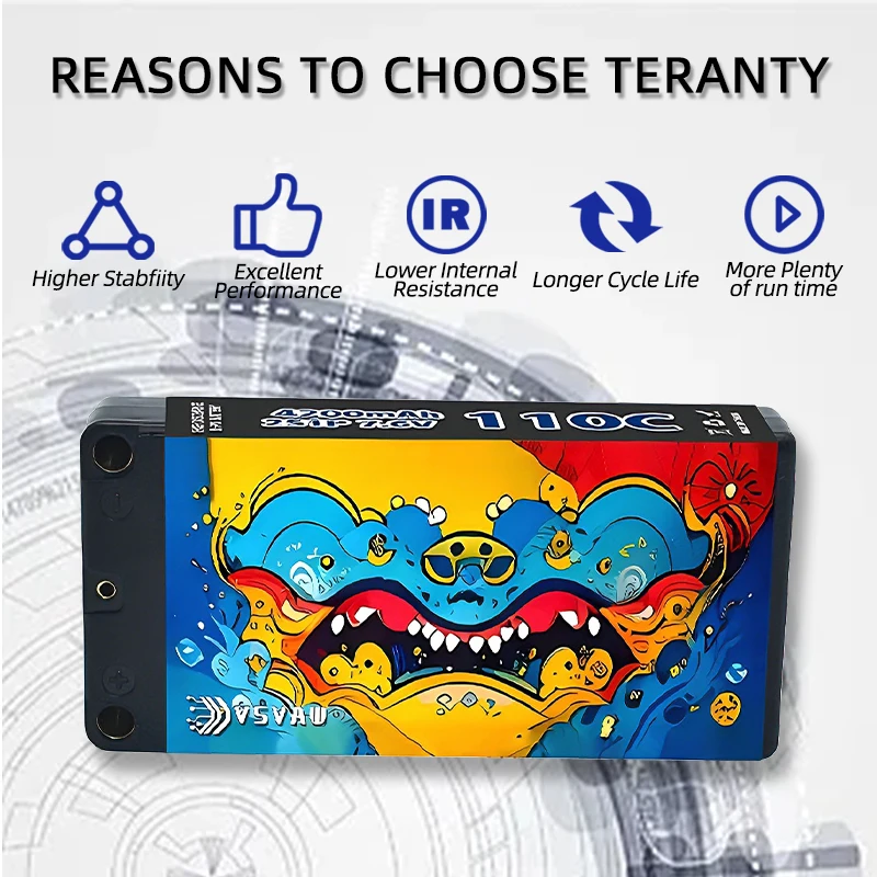 Atualizar vsvaw 7.6v 2s 4200mah 110c hv lipo bateria compatível com 1/10 controle remoto corrida rc modelo tanque brinquedo bateria