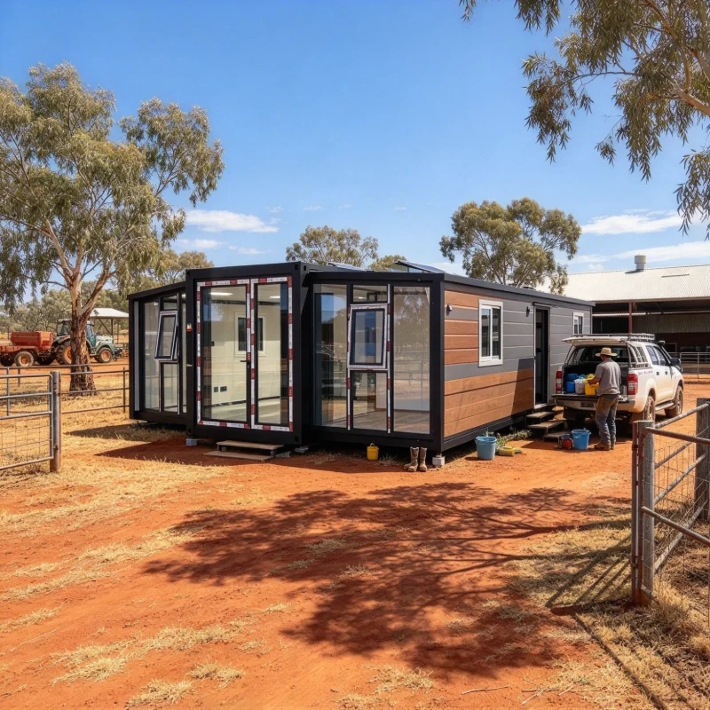 Portable Prefab House Folding Modular Home for Family Residence Guest Accommodation and 20ft Compact Housing Use
