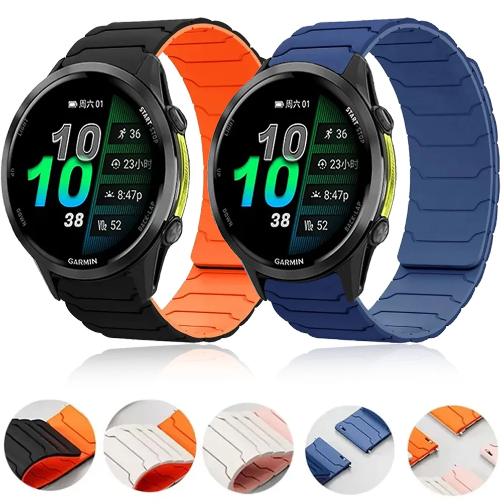 �y�Z�[�����z20mm 22mm�V���R���X�g���b�v Garmin Forerunner 570 970 265 965 165 55�p ���C�u���X���b�g���X�g�o���h Garmin Venu 3 2/Active 6 5�p