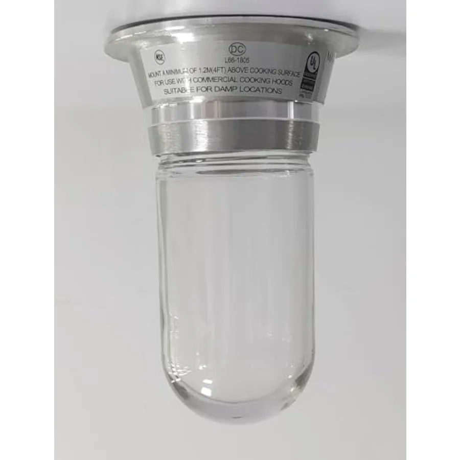 

Restaurant Canopy Hood Light Fixture with Thermal and Shock Resistant Globe