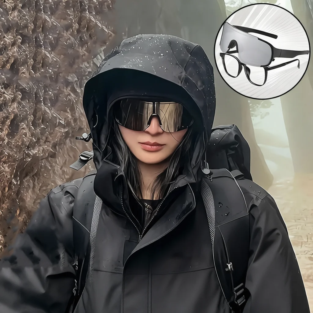 Professional Cycling Glasses Road Bike Sports Sunglasses Windproof Dustproof Oversized For Myopia Frame Outdoor Mountain Gear