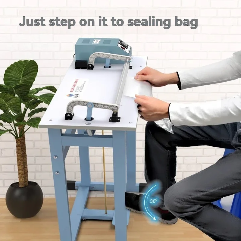 400type Electric Pass-through Quick Pedal Sealing Machine Heat Shrinkable Film Plastic Bag Sealing Machine Steps On