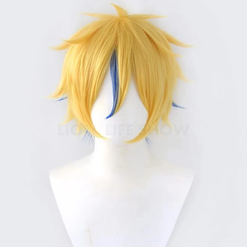 

w;2,c\4.g;Rin Halloween Len Cosplay Complete Costumes hair men party wig for women girl glasses6,b'8\j'7/