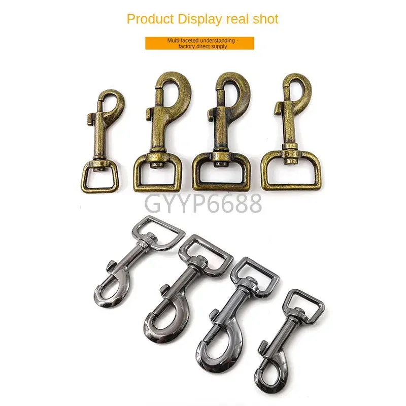 10-50PCS 15-20-25-30MM Metal Bolt Snap Hooks For Bags Shoulder Strap Pet Dog Rope Swivel Eye Trigger Clasps Buckles Accessories