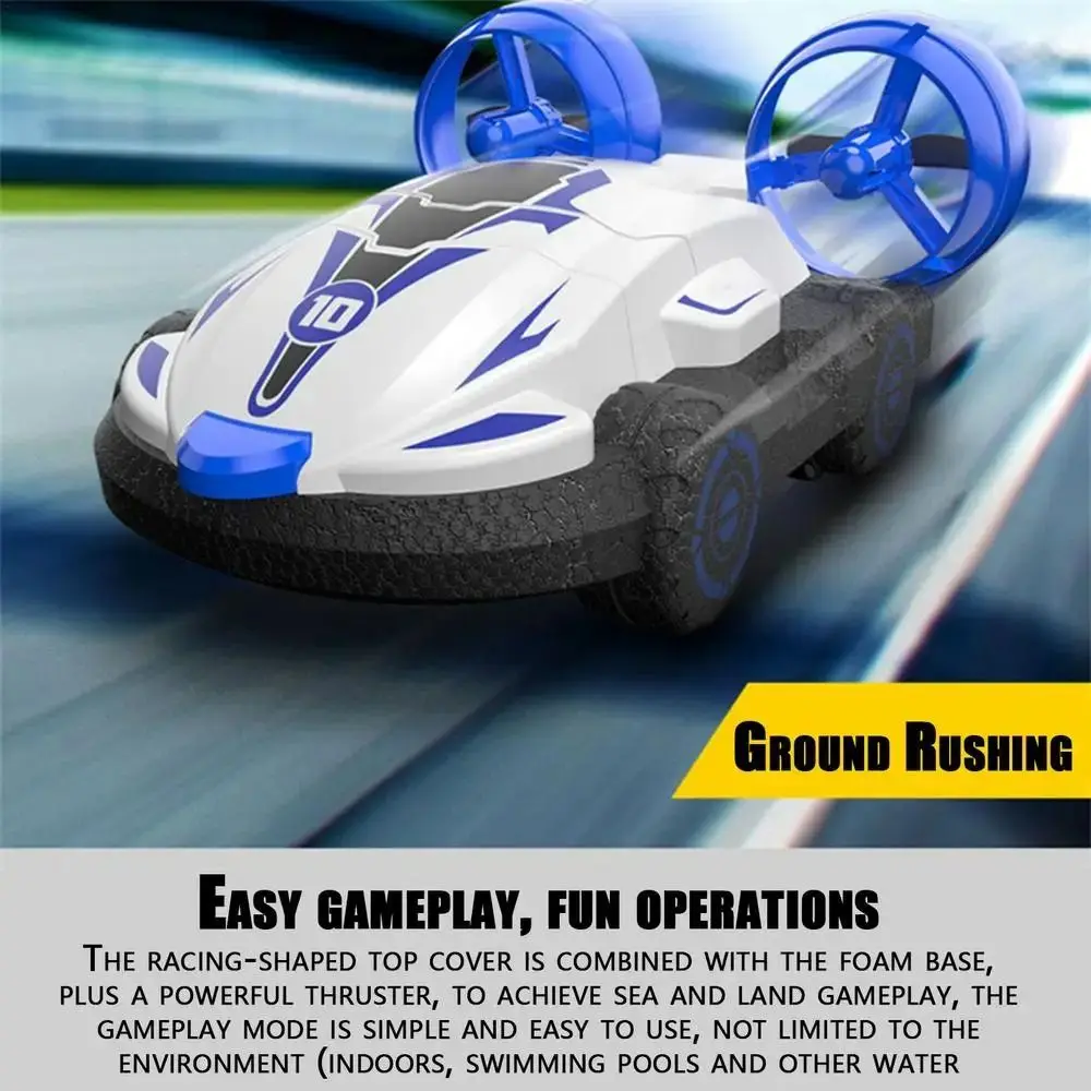 EPP Foam Afstandsbediening Auto Water Land Hovercraft Amfibische Rc Auto Waterdicht Duurzaam Auto Snelle Drone Boot