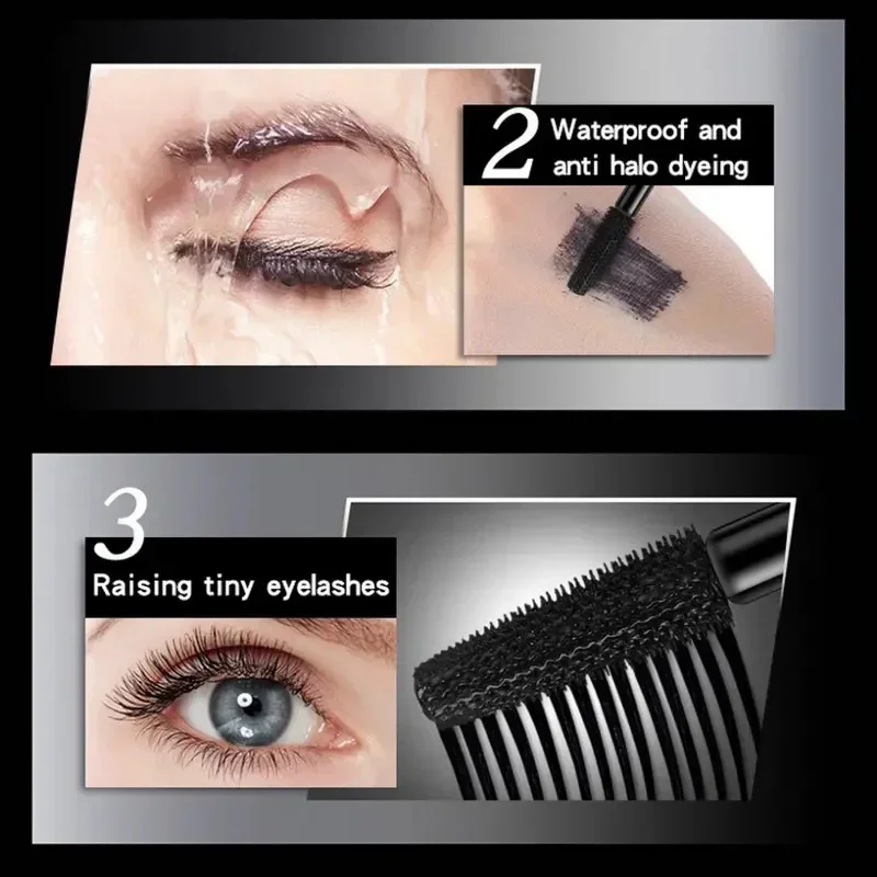 Longue optique pour extension de cils, mascara imperméable, cils bouclés noirs, bigoudi, brosses à friser, utilisation pour les touristes