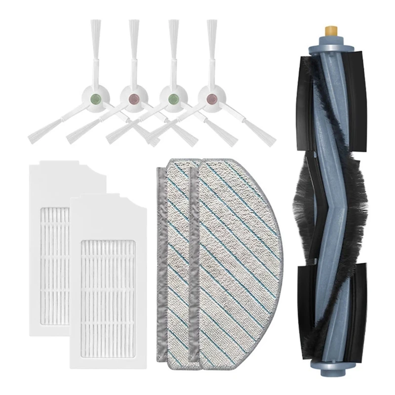 

T83C-2Set для робота-пылесоса ECOVACS DEEBOT T10 PLUS, запасные части, основная щетка, боковая щетка, фильтр Hepa, тряпка для швабры