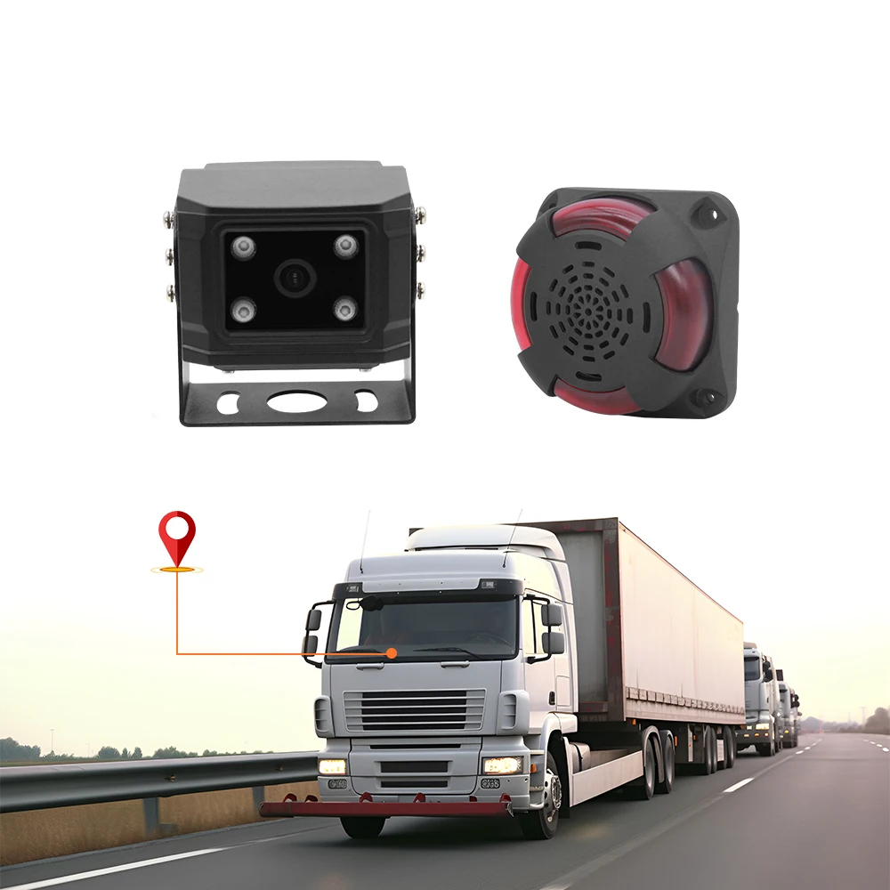 Truck Security Camera 4G Wireless GPS AI Pedestrian Detection BSD Warning Alarm Box Safety AI Camera s for Vehicles
