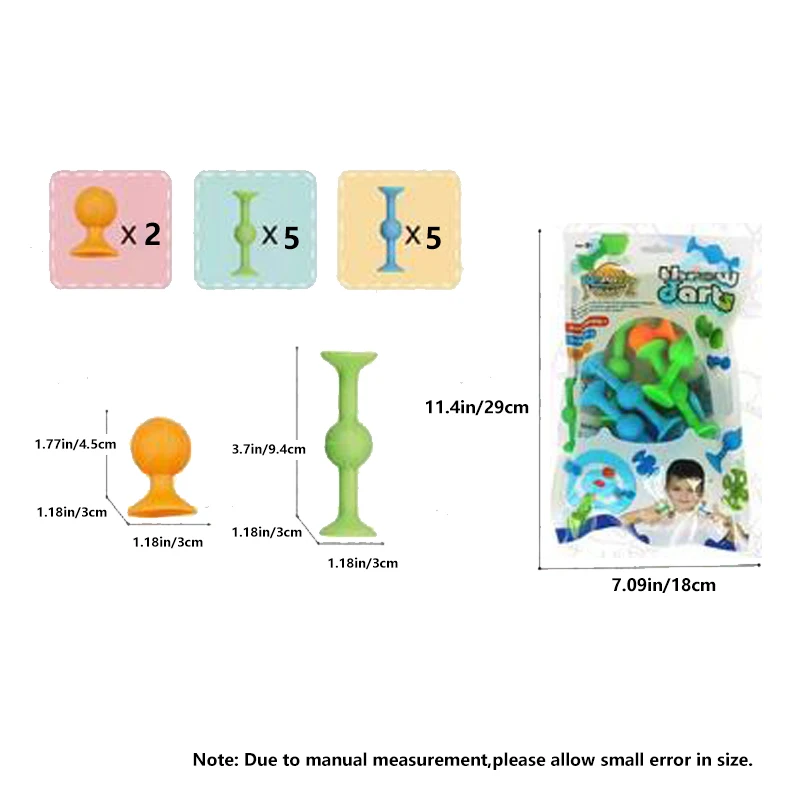 Zuignapspeelgoed, Soft Throw Darts Set, Bouwstenen Pop Sucker Speelgoed, Fidget Speelgoed voor kinderen, Ouder-kind Interactief spel