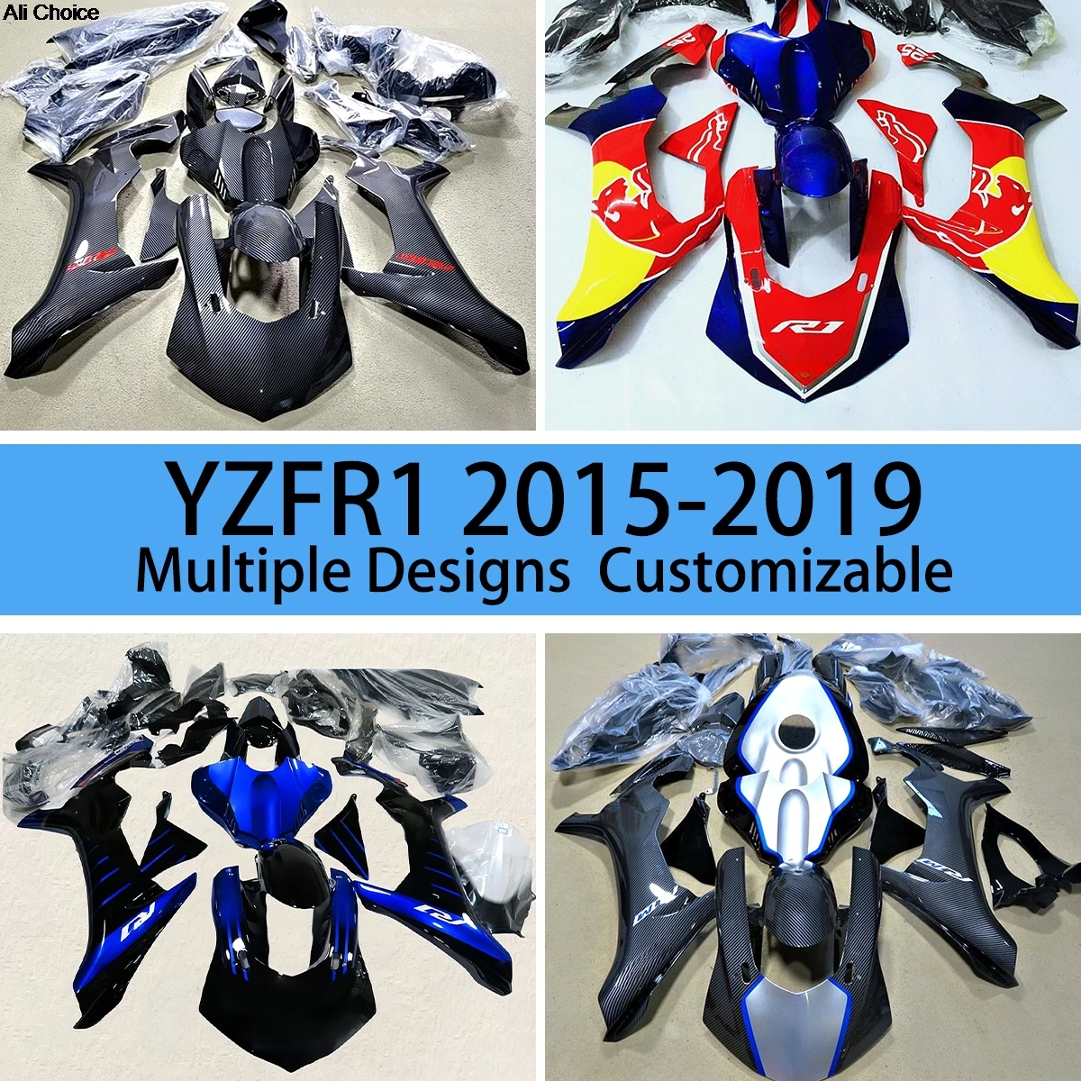 YZF R1 2015 2016 2017 2018 2019 Full Fairing Set for YAMAHA YZFR1 15 16 17 18 19 Motorcycle Fairings Kit Carbon Fibre