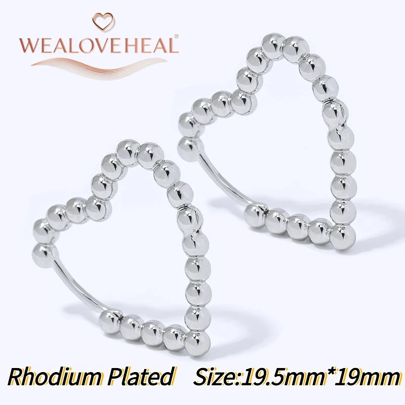 18K vergoldete Herzperlen-Huggie-Ohrringe für Frauen, minimalistische zarte Creolen, modischer Alltagsschmuck, Valentinstag- und Geburtstagsgeschenk – Detail 22