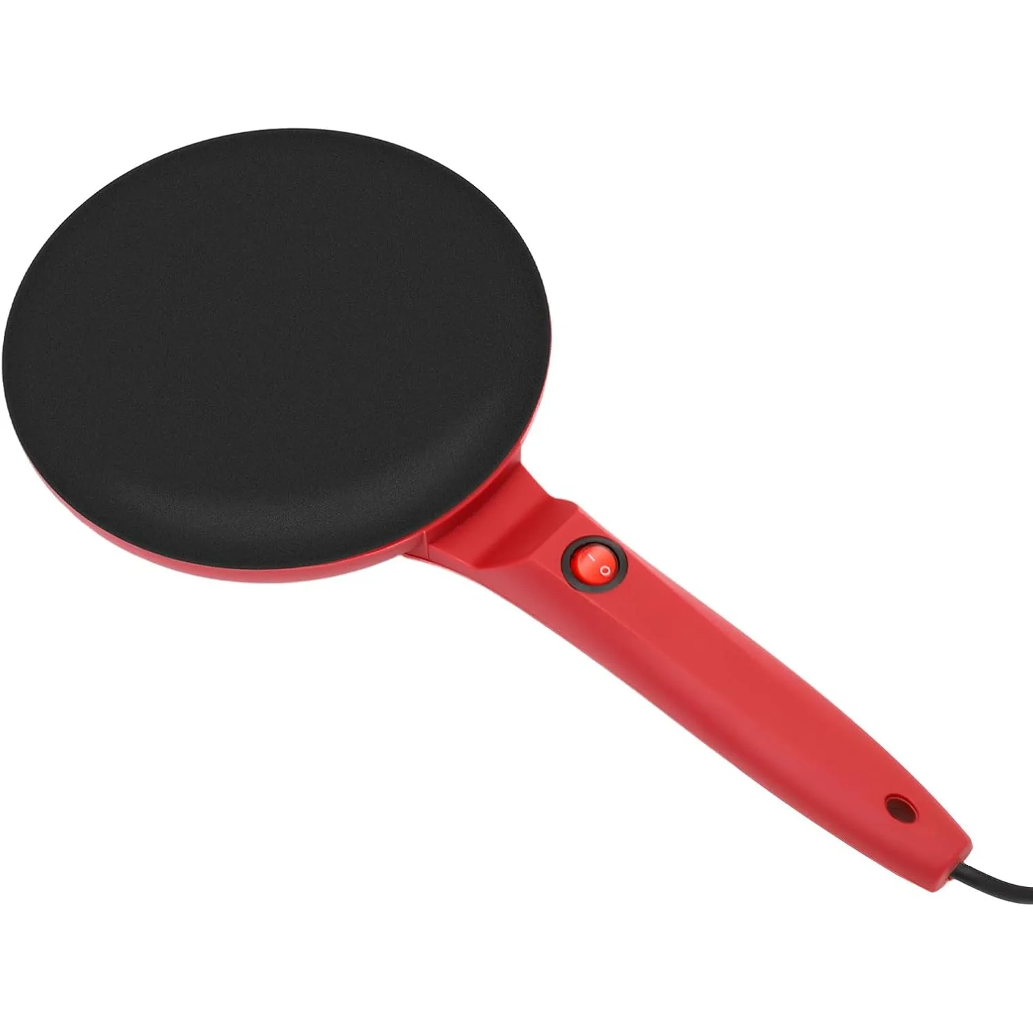 8" Electric Crepe Maker, Non-Stick Coated Crepe Pan, Portable Household Pancake Machine for Crepes, Pancakes...