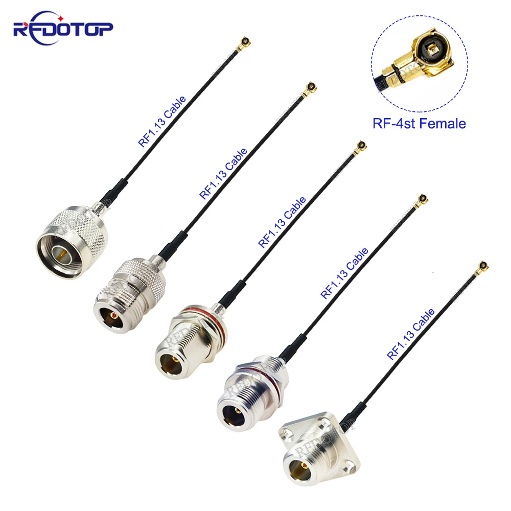 1Pcs N Male/N Female to IPX-4 MHF4 Female Connector N to IPX RF113 Pigtail Coaxial Mini PCI WIFI WLAN Antenna Extension Cable