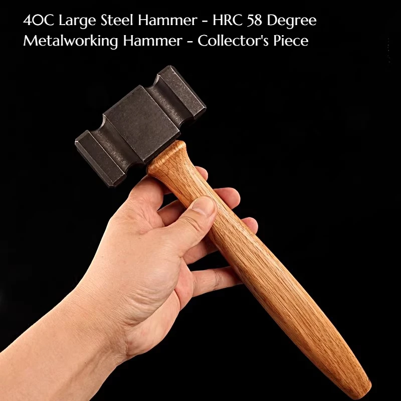 

Heavy-duty Stone Working Hammer 440C Large Steel Hammer with HRC 58 Hardness High-quality Hand Tool Metalworking