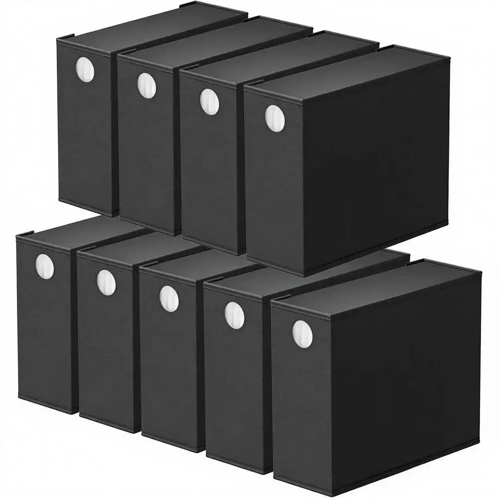 

Органайзеры для постельного белья, складные, для хранения, для шкафа, для белья, комплект, размеры Queen/King, черные