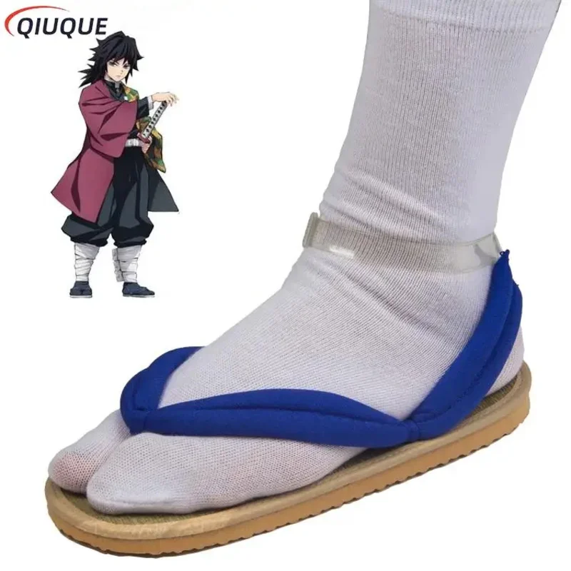 l2025l New Adult / Kids Anime Kamado Nezuko Cosplay Clogs Kimono Flip-flops Geta Slippers Shoes