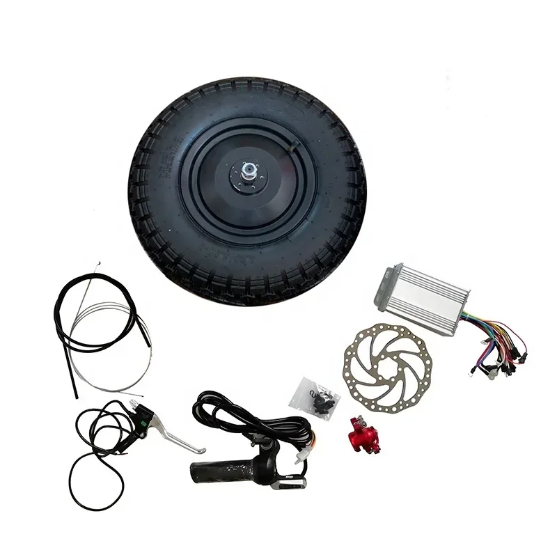 

High Torque 70N.m 500W Geared Wheelbarrow 16inch Hub Motor Conversion Kit