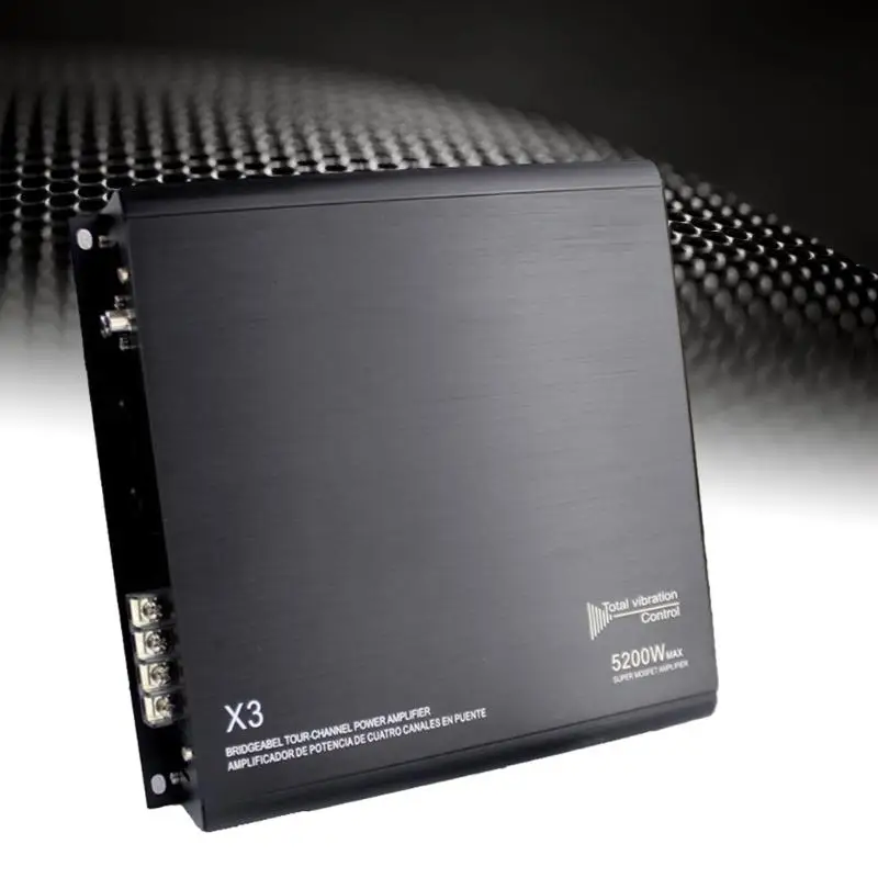Car Stereo 2 Channel Amplifier 5200W Output Thermal Simple Setup