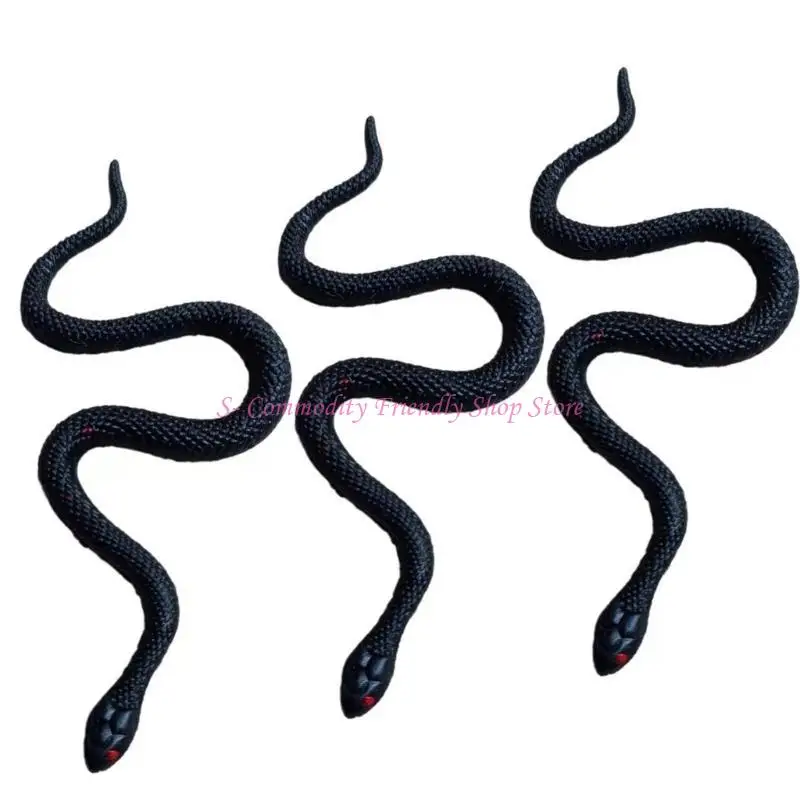 85ae Snake Prank Toy 10pcs Novelty Snake Model Replias Life Like Snake Toy Office Trick Props April Fools Halloween Gadget
