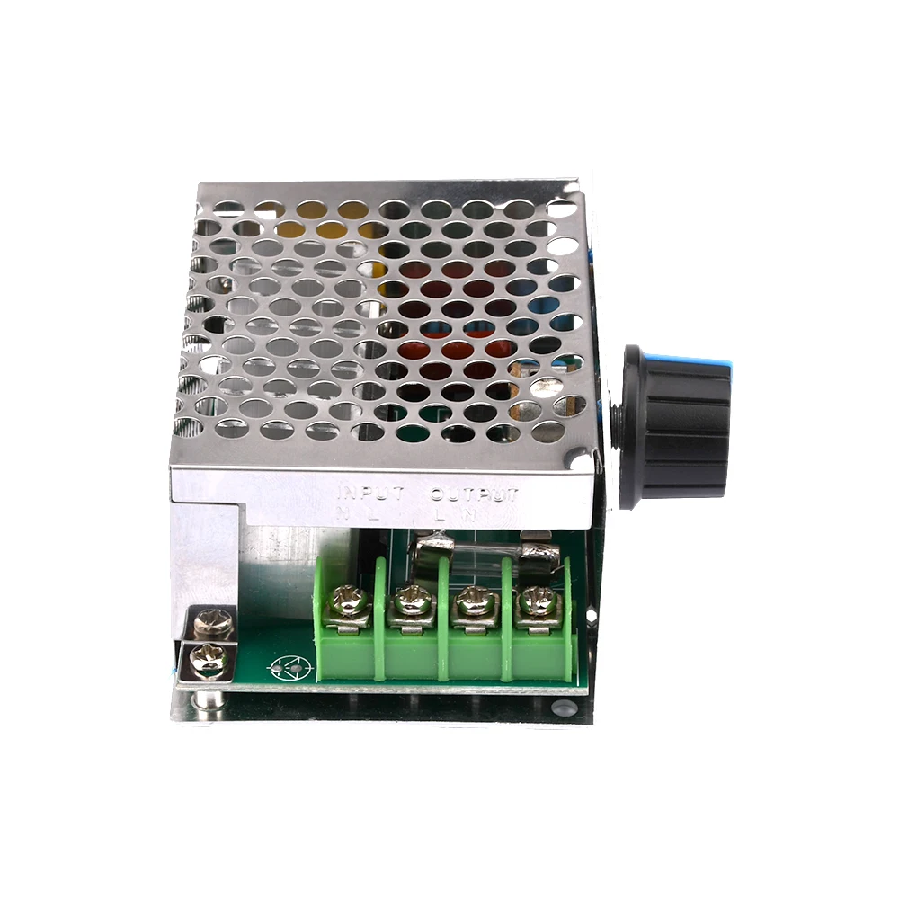 AC 220V zu DC 10-210V 20A SCR PWM Motor Drehzahl regler Gouverneur Spannungs regler Geschwindigkeit Volt Steuersc halter mit Potentiometer – Detail 8