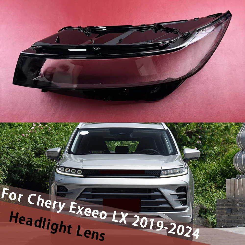 

For Chery Exeeo LX 2019-2024 Headlight Cover Car Headlamp Lens Glass Replacement Front Lampshade Auto Shell Head Light Housing