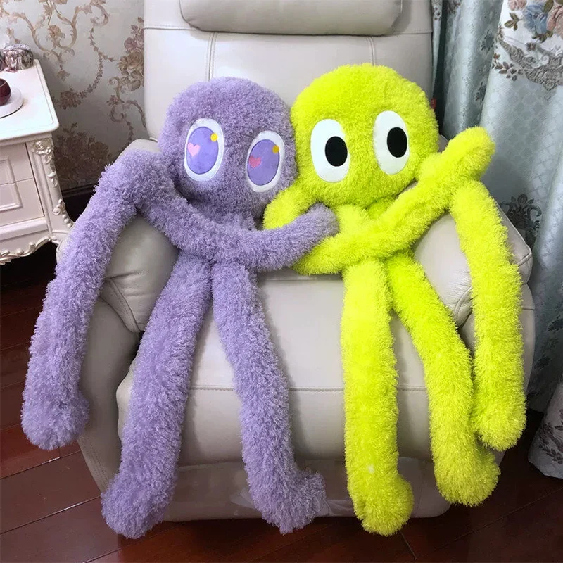 100cm Giant Swag Ferry Green Alien Monster Plush Toys Cute Stuffed Long Arms Legs Octopus Throw Pillow Anime Kawaii Room Decor