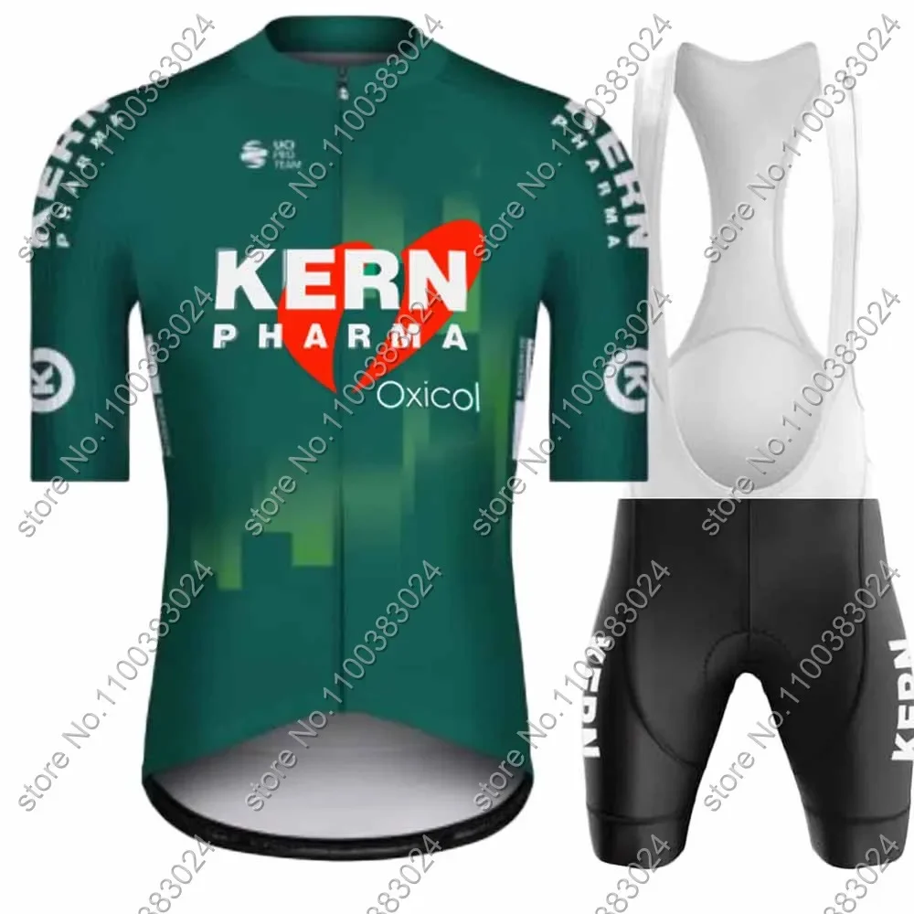 2025 Kern Pharma Team Cycling Jersey Set Summer Men Bicycle Spain Clothing Road Bike Shirts Suit Bicycle Bib Shorts MTB Maillot