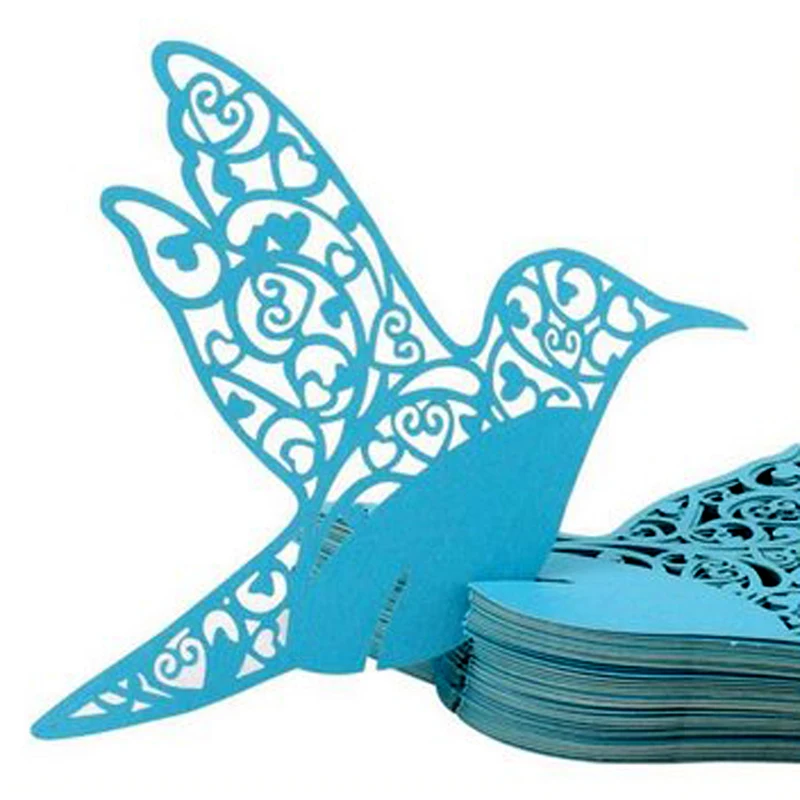 50 قطعة تحلق الحب الطيور كأس للنبيذ اسم مكان بطاقة استحمام الطفل مقعد بطاقات الجدول علامة عيد ميلاد الزفاف الحدث حفلة زخارف للحانات