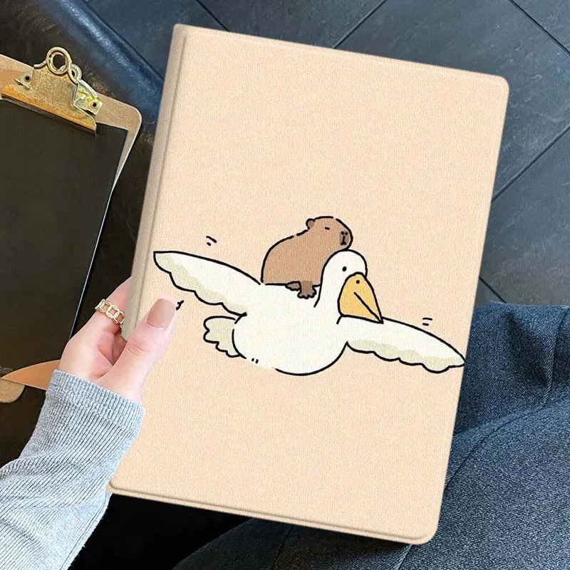 Fun Art Capybaras For Huawei Honor Pad 9 8 7 6 V9 V8 V7 X9 X8 X7 GT2 GT 3 5 10  Pro Inch Tablet Case Soft