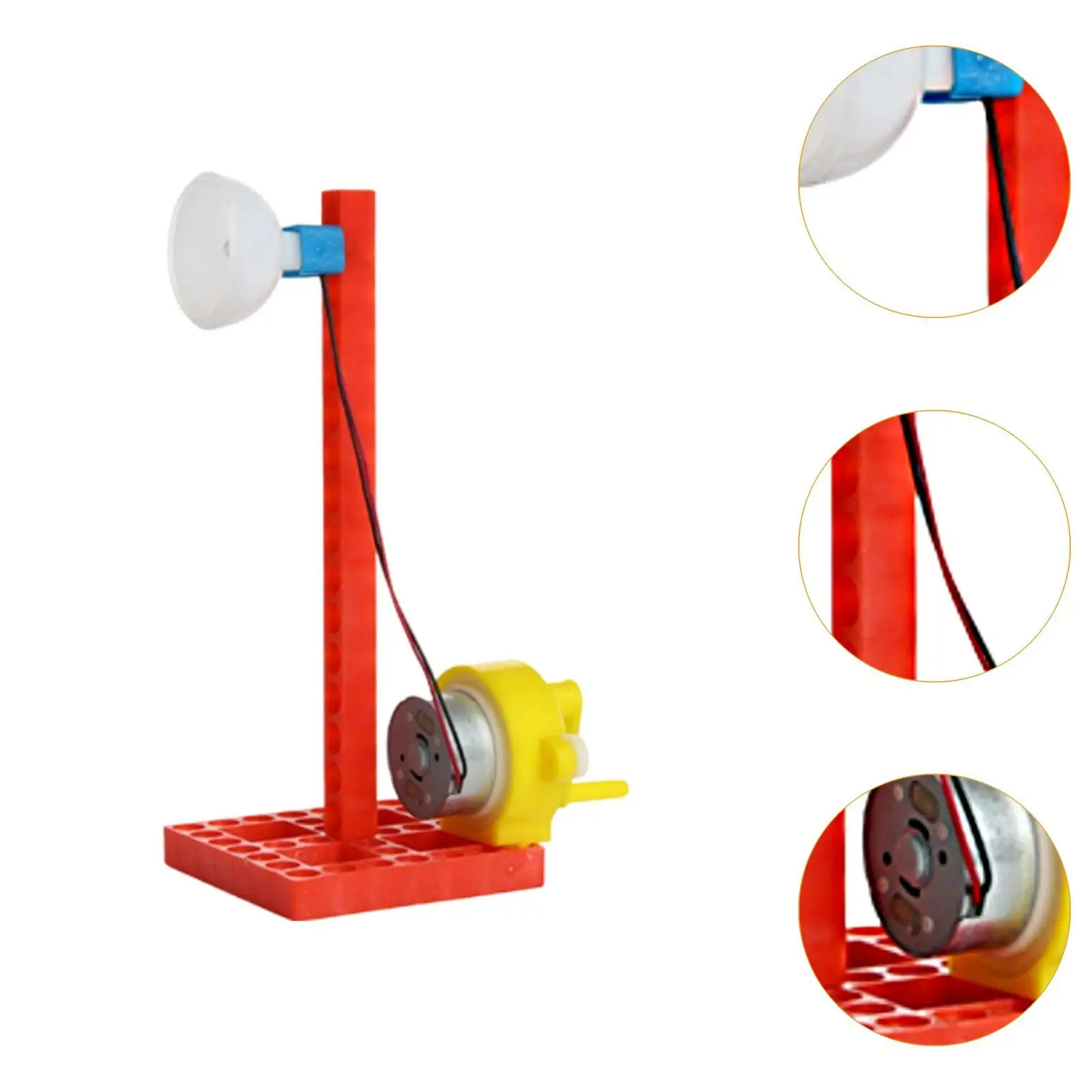 Handheld Crank Generator Detachable Compact Easy to Use Portable Physics Teaching Aid for Learning Science Physical Children