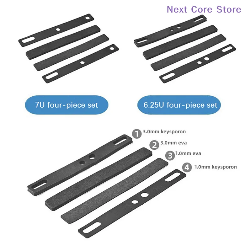 6.25U/7U Sound-Absorbing Pad Filling Cotton Mechanical Keyboard Satellite Shaft Space Key Cap Soundproof Cotton