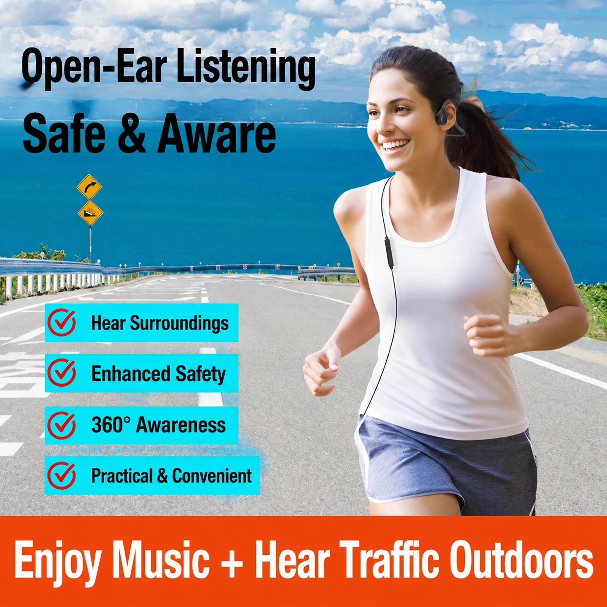 Wired Headphones Over Ear With Microphone Type-C 3.5mm Air Conduction Headset Gamer Sound Card Gaming Earphone For xiaomi huawei