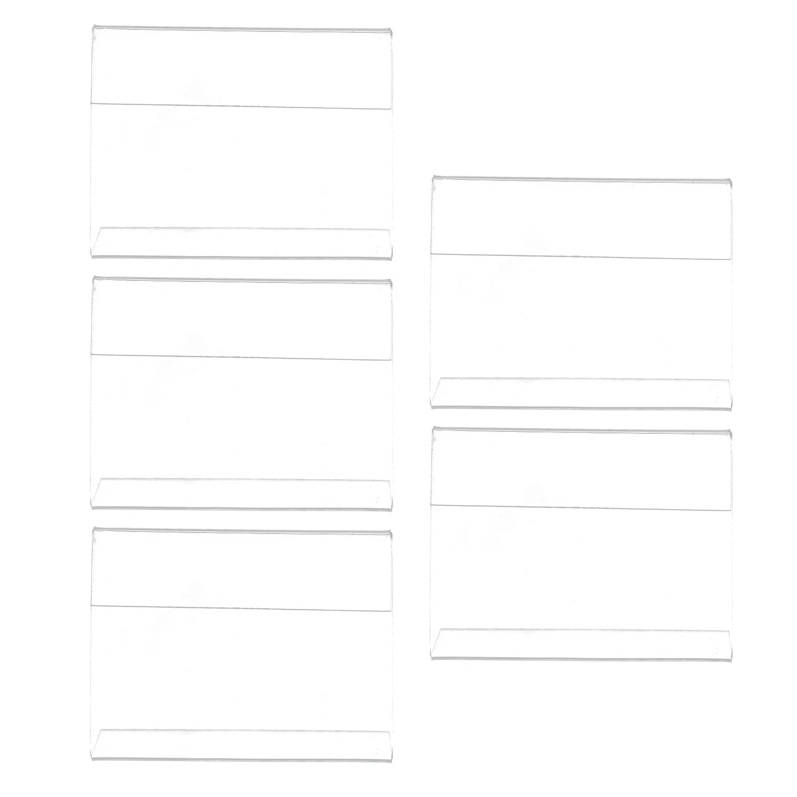 

5Pcs L Shape Acrylic Sign Holders Price Tag Display Stands for Retail Supermarket Shop Usage Acrylic Sign Holder